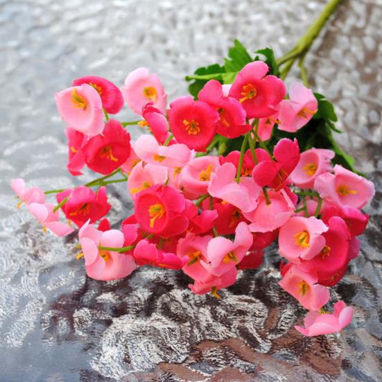 Искусственный шелковый колокольчик, цветок, букет листьев, домашний декор для свадебной вечеринки