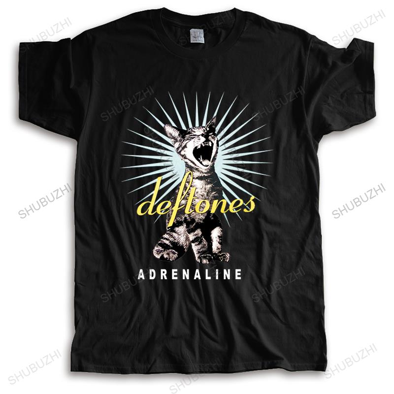 New Arrived Streetwear Tshirt Men Summer Top Tees DEFTONES ADRENALINE Mens High Quality T-shirt Brand Clothing Euro Size TOPS