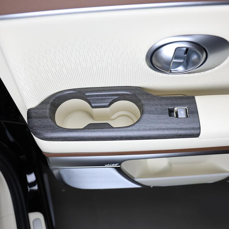 Interior Accessories Carbon Fiber Window Lift Switch Button Frame Trim Cover For Hyundai IONIQ 9 2025 2026 Car Supplies