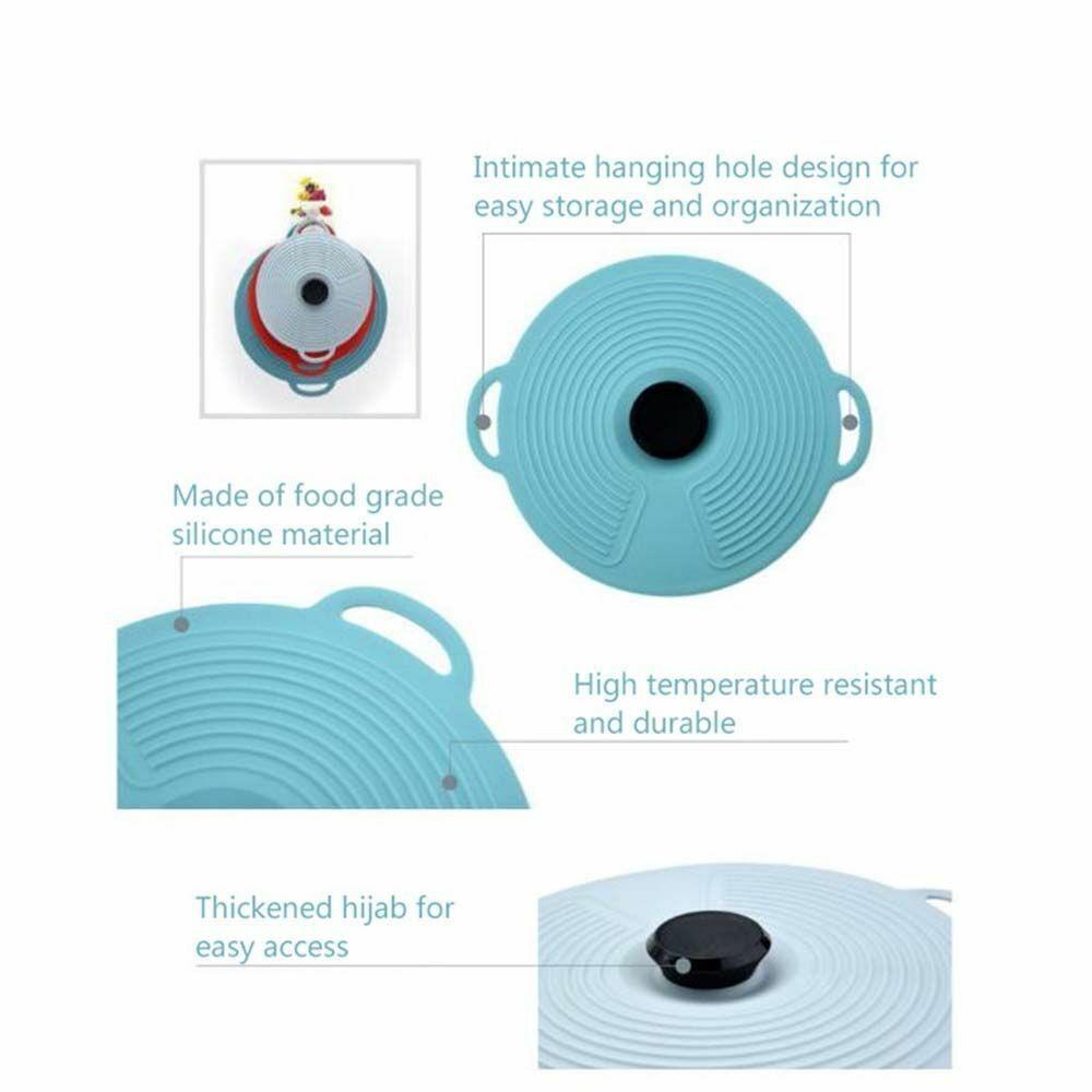 Многоразовая силиконовая крышка для защиты от проливания при кипении, кастрюля, посуда, крышка для сохранения свежести продуктов