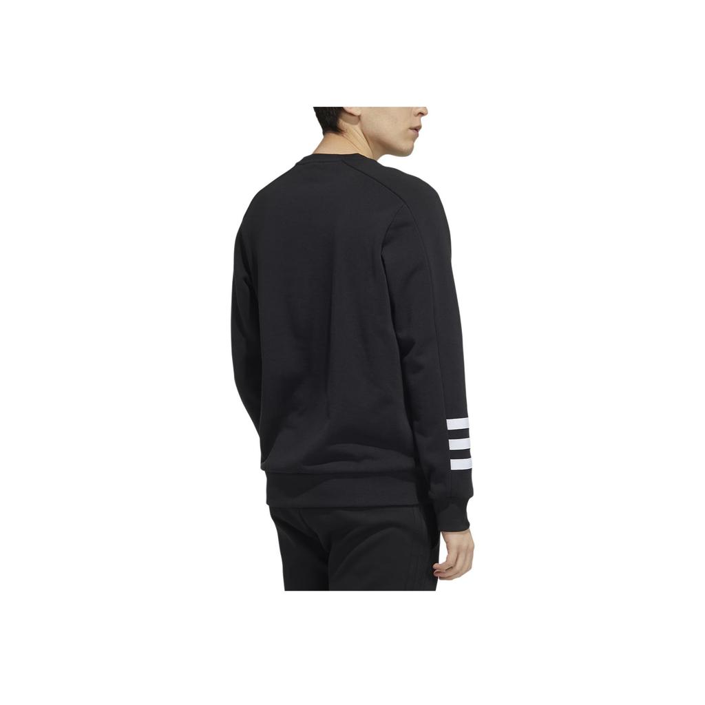 adidas Спортивная толстовка с круглым вырезом Neo Fun с принтом, мужские топы, черные HA1487