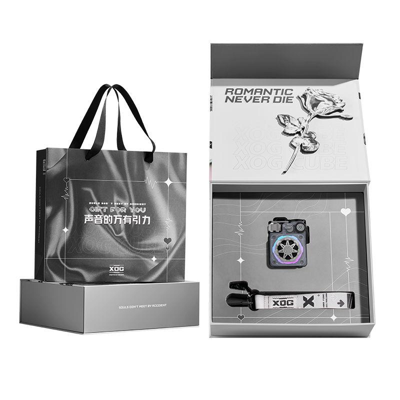 Новый Bluetooth-аудиодинамик Muzen Cyber Cube-Pro Bluetooth 5.0, портативный, с фиджет-спиннером, кристально чистым звуком и RGB-подсветкой