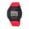 Casio Стандартные цифровые W-218H-4B Мужские Женские Часы Черно-Красные Водонепроницаемые Легкие