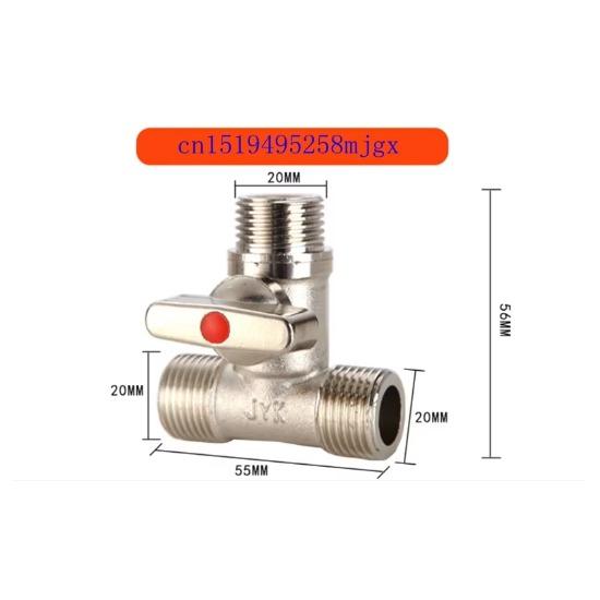 1 шт. 1/2'' BSP Наружная резьба Тройник Тип Латунированный Гальванизированный Шаровой кран Толстый Фитинг Соединитель Распределение для Водопроводного крана