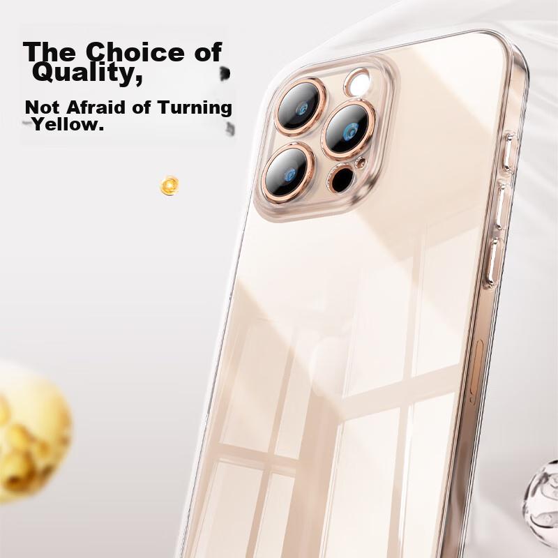 IPhone 16 Case, IPhone 16 Full Protection Lens, Shockproof, Ultra-Thin, Bare Phone Anti-Dirt, Anti-Fingerprint, Transparent Soft Case Transparent