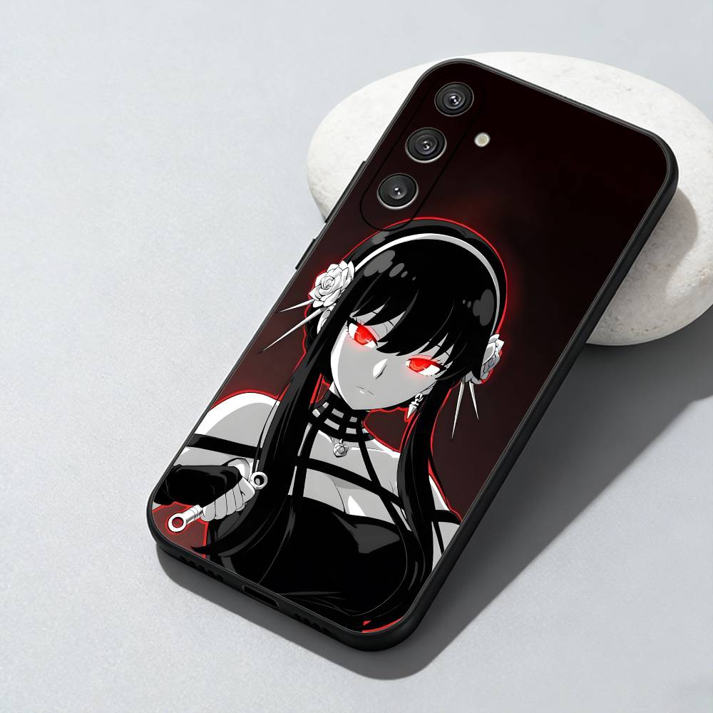 Waifu Y-YOR Killer Spy Family Phone Case For Samsung Galaxy A73,A72,A71,A70,A52,A51 Others Soft Black Cover