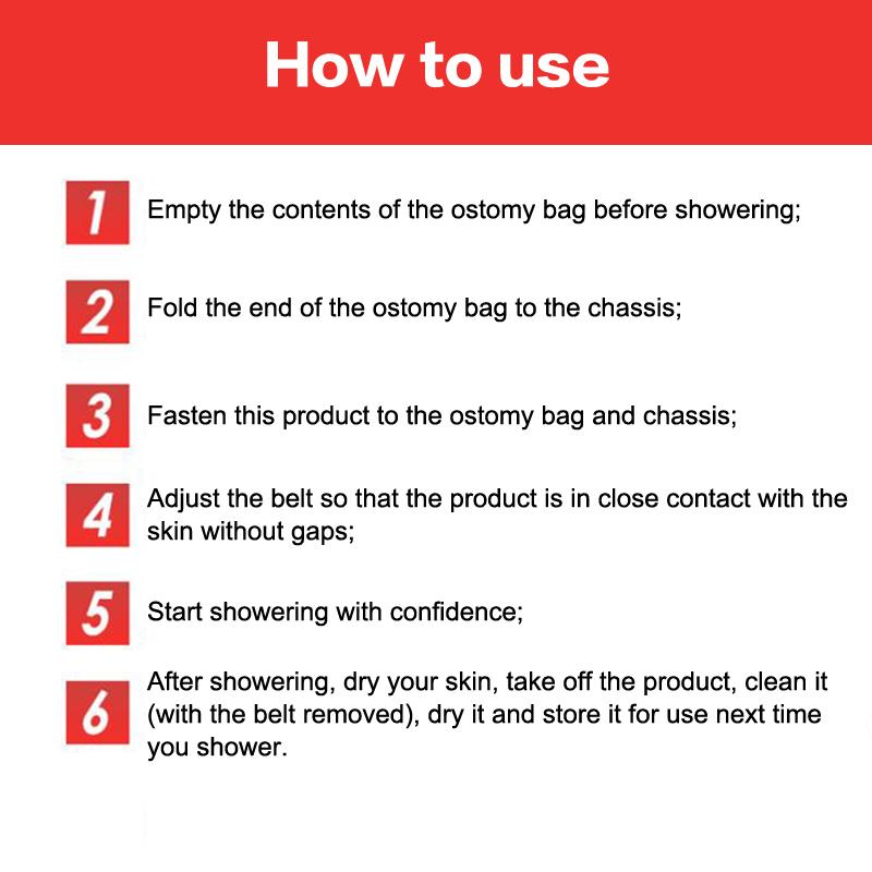 1 шт. чехол для стомы, душа, колостомы, протектор для ран, пояс для ванны, водонепроницаемые чехлы, регулируемые принадлежности, защита, эластичная