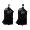 Gothic Short Black Gloves Female Lace Bridal Wedding Halloween Lolita Dress Net Gauze Bow Hand Sleeve Fishnet Gloves