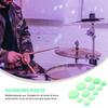 Alasum Damper Pad 12 Piece Set Silicone Drum Pad Green Silencer Sticker Dam Drum Pad Ampossible Pad Наклейка на барабан Overtone Sticker Accessories