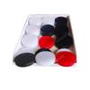 Acrylic Plastic Carrom Coins for Professionals, Set of 24 (11 White, 11 Black, 2 Red)