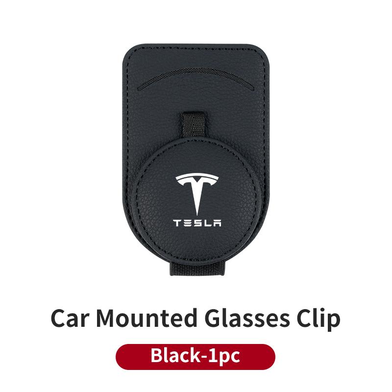 ALO1 Car Valve Glasses Holder Sunglasses Clip Accessories Interior For Tesla Model 3 Model S Model X Model Y Roadster Bonina