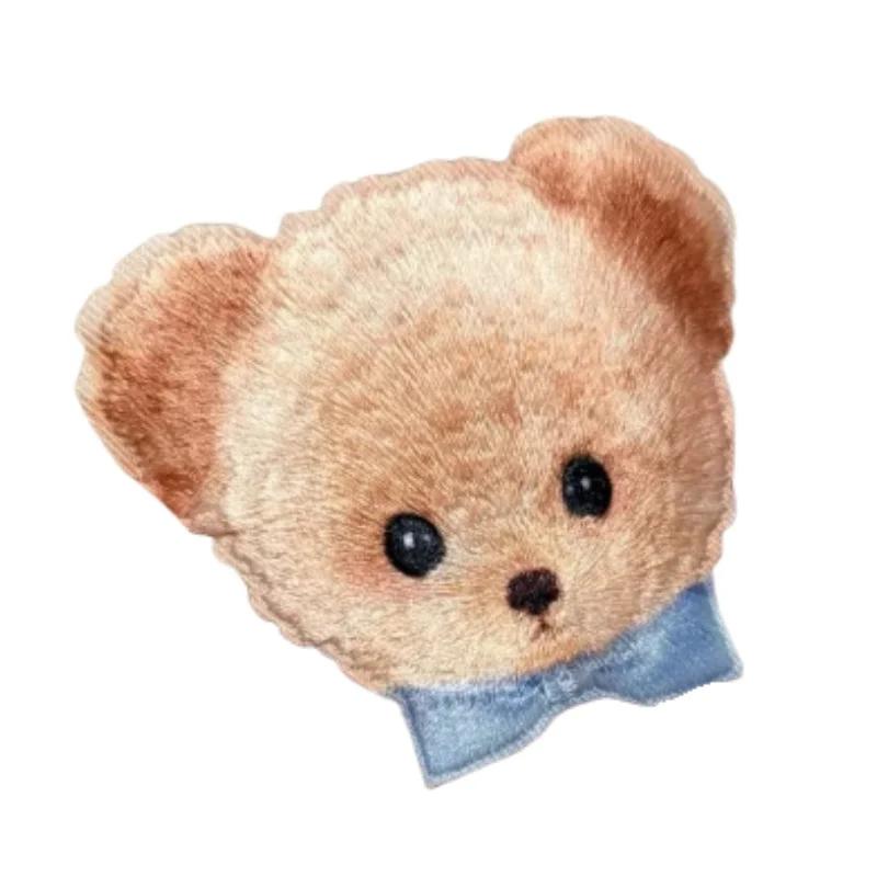 Flower Knows Лимитированная серия Пастельно-розовое Голубое Эстетичное Зеркало для Рук с Пуховкой и Холщовой Сумкой для Любителей Макияжа