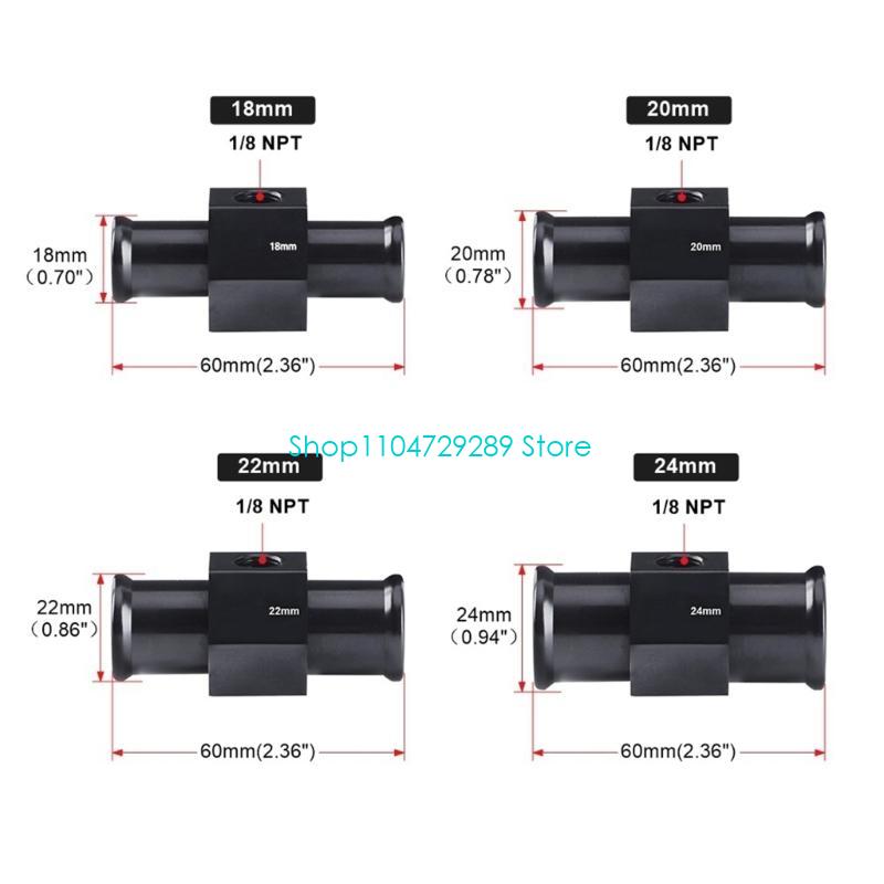 D8KE Water Temperature Meter Joint Pipe Radiator Adaptor Temp Gauge Joint