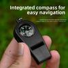 ABS Material Emergency Safety Tool 2in1 Loud Sound Whistle High Quality Outdoor Survival Whistle