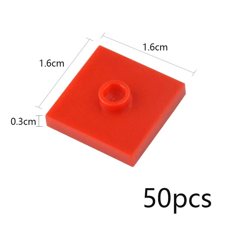 Детали Строительных Блоков 50 шт. Совместимые 23893 87580 DIY Кубики 2x2 с 1 Штырьком Точки Переключатель Защелка Для Образовательных Творческих Игрушек