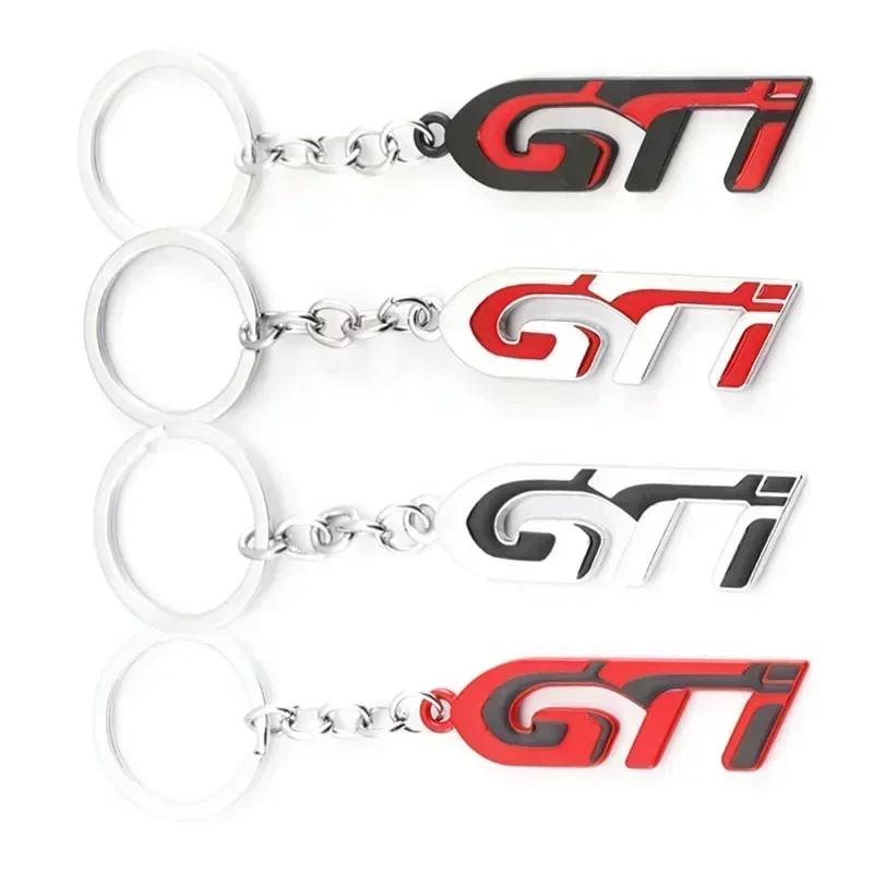 3D Metal JK48 Car Body Side Emblem Stickers Keyrings for Volkswagen VW GTI Badge Polo Jetta Touareg Tiguan MK5 MK7 MK4 Passat Golf