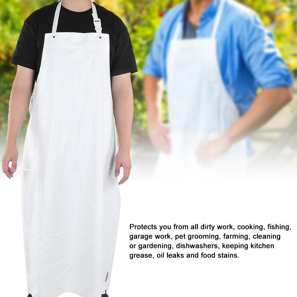 PVC Protection Apron Chemical Resistant Safety Work Wear Waterproof Dustproof 120x90cm