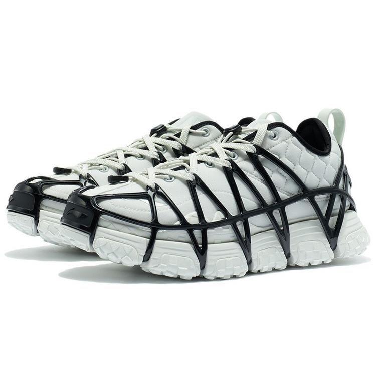 Li Ning MIX ACE Модные Низкие Повседневные Кроссовки Мужские Морозный Белый Черный ARYR013-5