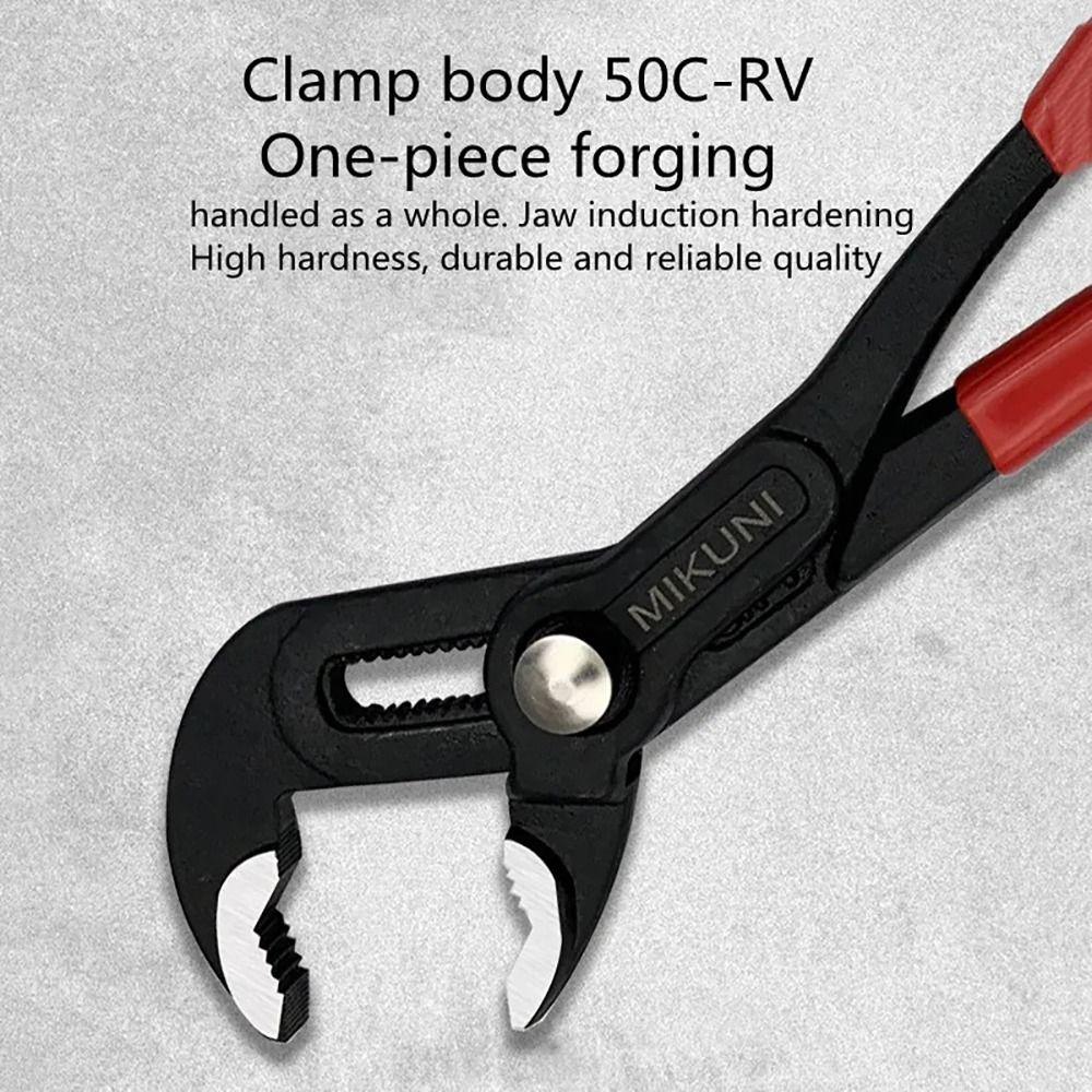 1Pcs Large Opening Water Pipe Plier Plumber Plumbing Waterpump Pliers Durable Clamp Wrench