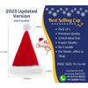 (Set of 1 Red) Santa Cap Plush Fur Christmas Cap Unisex Santa Hat for Adult & Kids Soft Free Size Santa Clause Hat Cap Christmas Decorations