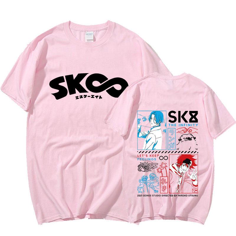 Крутая футболка Sk8 The Infinity Летняя Унисекс Японское аниме Футболки Снежная Тень Реки Джо Черри Адам Мия Харадзюку Унисекс Топы