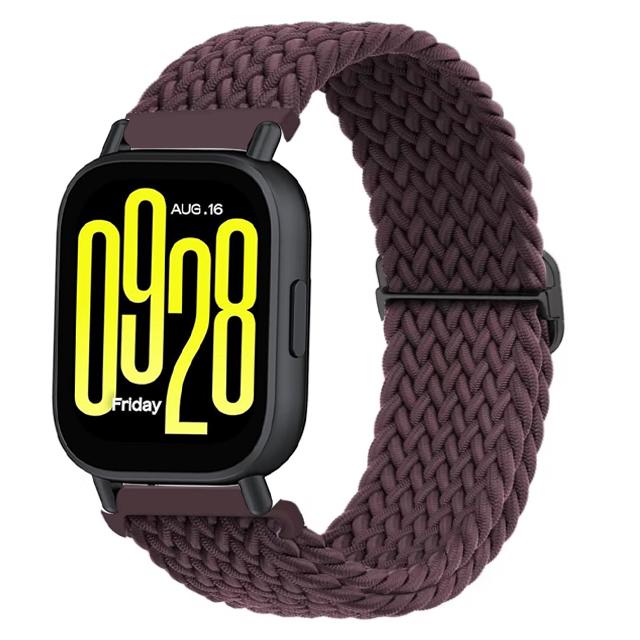 Плетеный solo loop ремешок для Redmi watch 5 active Аксессуары для умных часов сменный ремень браслет correa Redmi watch 5 lite Ремешок