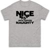 Funny Nice Until Proven Naughty Christmas T ShirtCheeky Festive Xmas Unisex Tee