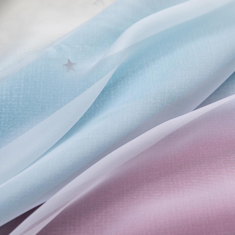 1 панель, шторы со звездами, плотные шторы со звездами для детей, для девочек, гостиной, красочные двухслойные оконные шторы со звездами