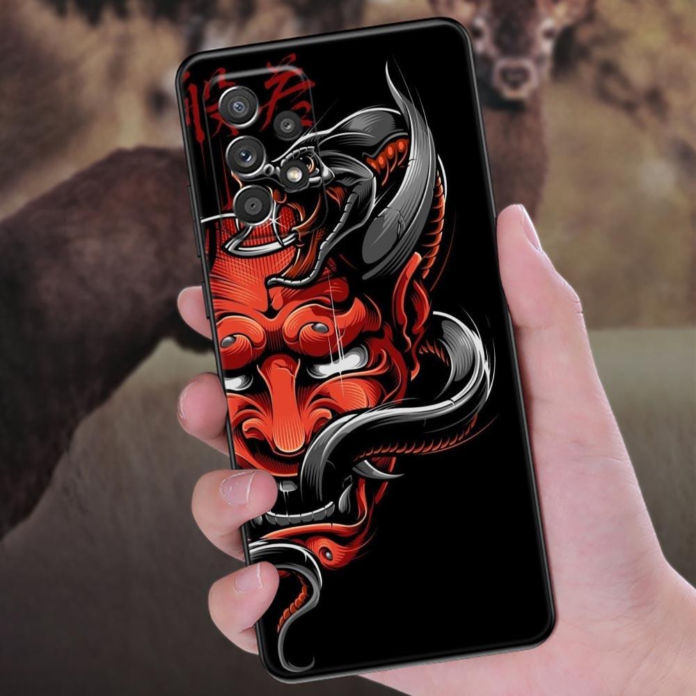 Японское искусство Самурай Ниндзя Чехол для телефона Для Samsung Galaxy A57 A56 A37 A55 A36 A26 A54 A52 A35 A34 A25 A17 A16 A07 A06 Мягкий чехол