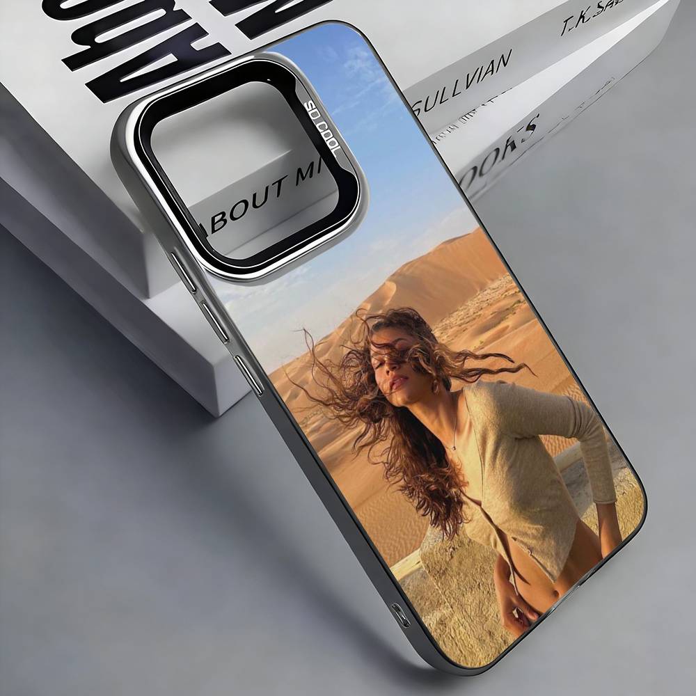 Z-Zendaya Phone Case For iPhone 17,16,15,14,13,12,11 Plus,Pro Max,Colored Silver Phone Case