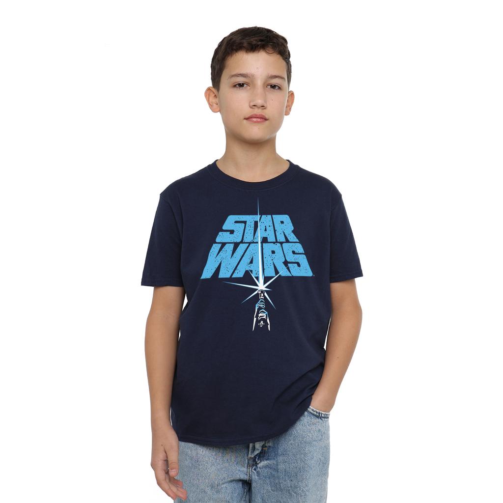 Star Wars Childrens/Kids Lightsaber Logo T-Shirt