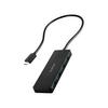USB-хаб ELECOM USB3.2 (Ген1) 5 Гбит/с USB-C соединение 4 порта шина питания 30 см кабель черный U3HC-H041BK