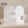 Wall Mounted Pegboard Organizer Perforated Board Storage Rack, Foldable Plastic Organizer, No Peg for Office Drilling Shelf Home Desk And Rack