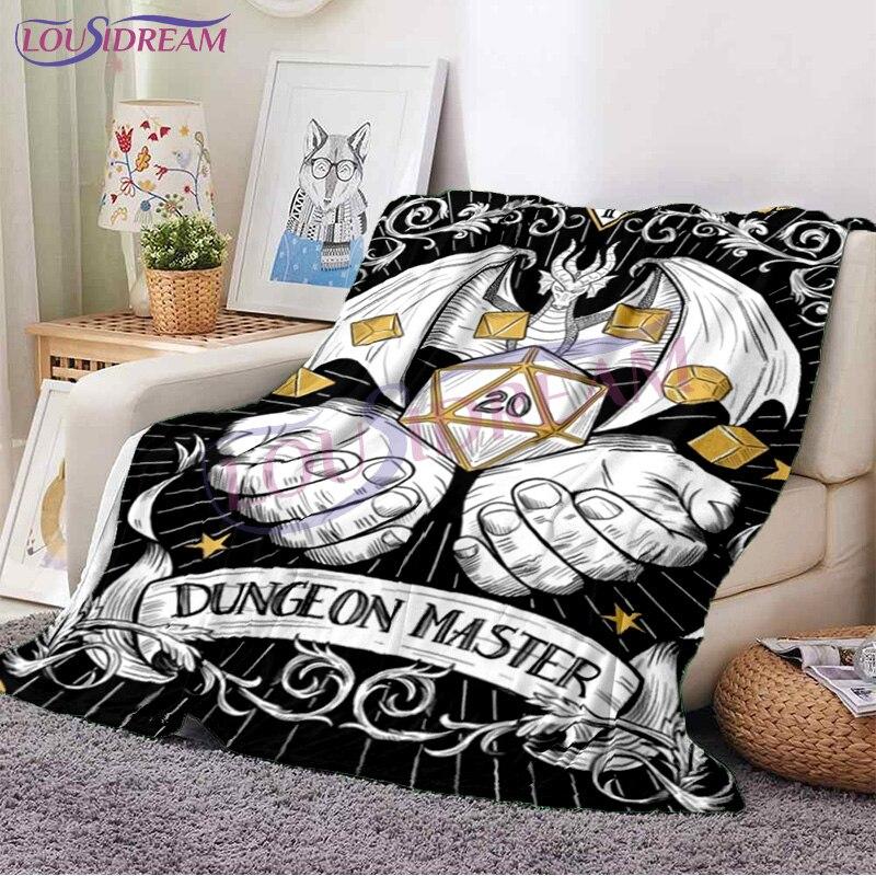 D & D D20 одеяло для игры в кости флисовое одеяло Weaver of Lore & Fate легкое одеяло нечеткое мягкое одеяло для детей и взрослых