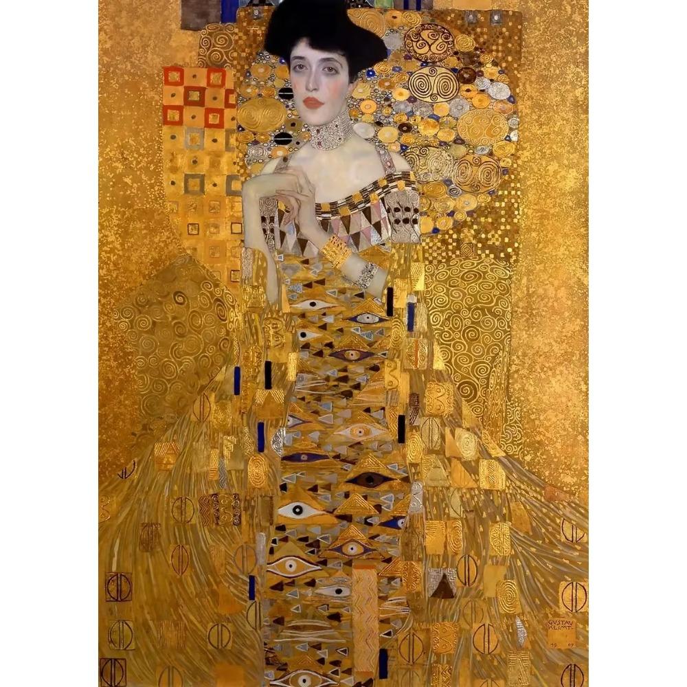 Classic Abstract Figure Artworks of Gustav Klimt, Including "The Kiss" and "The Tree of Life" Home Decor Gifts.