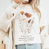 Футболка с цитатой из Библии, Псалом 62:2 футболки, Рубашка Comfort Colors, Топ с цветочным бохо-принтом, Одежда с вдохновляющей цитатой, Религиозный подарок