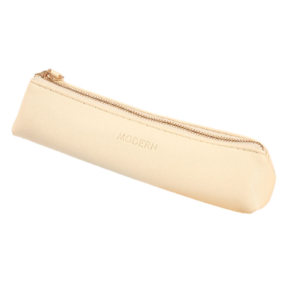 Простая сумка для хранения школьных принадлежностей из искусственной кожи, сумка для карандашей и ручек