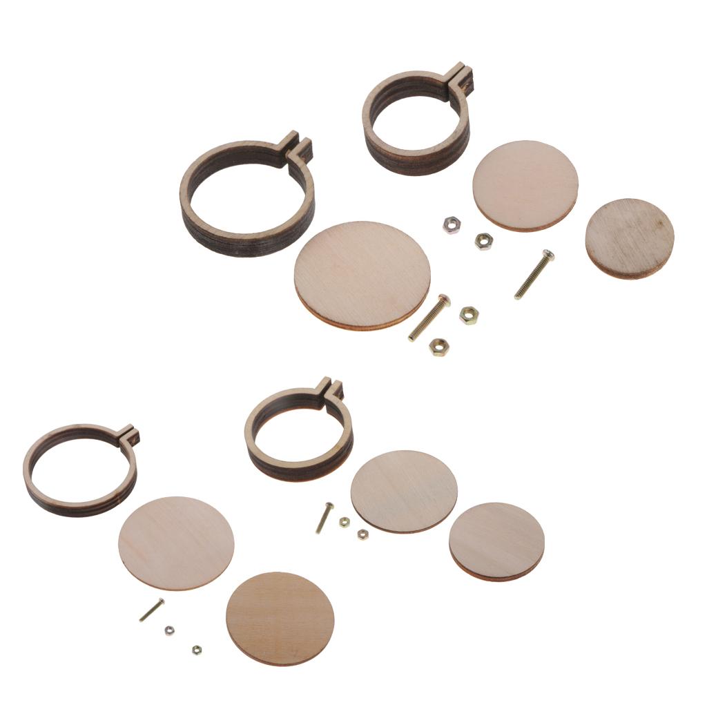 Мини Круглые Деревянные Пяльцы для Вышивания Рамка для Вышивания Крестом для Взрослых DIY Поделки