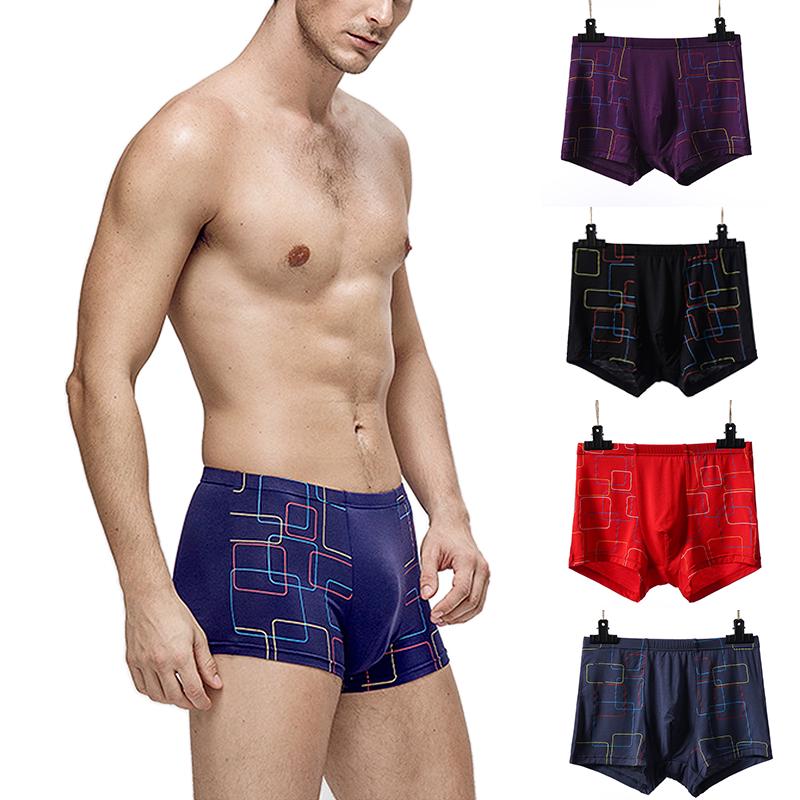 Модные унисекс модные шорты мужские мягкие 7XL нижнее белье гипертрофия трусы выпуклый карман модал дышащие трусы боксеры с принтом 1 шт горячий большой размер