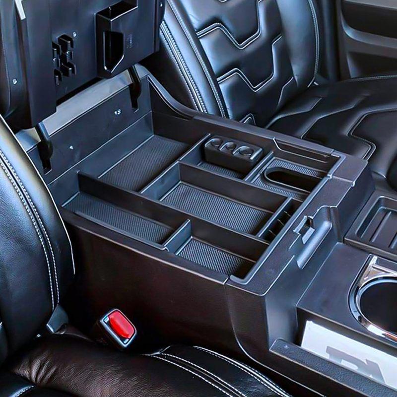 Органайзер для центральной консоли, полный лоток для Toyota Tundra 2014 2015 2016 2017 2018 Аксессуары, ящик для хранения под подлокотником, автомобильная коробка