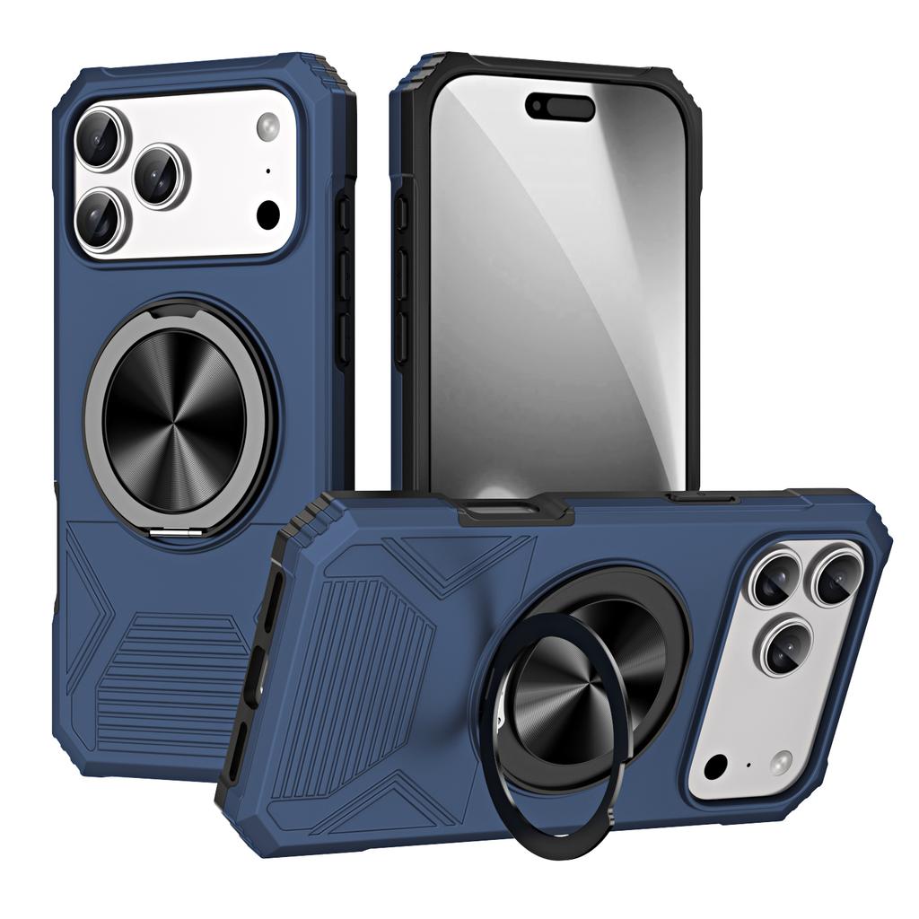 Suitable for Samsung Galaxy A15 S24+ S25+ Ultra Edge Phone Cases Magnetic Ring Stand Case Creative Anti-Shock Protective Cover