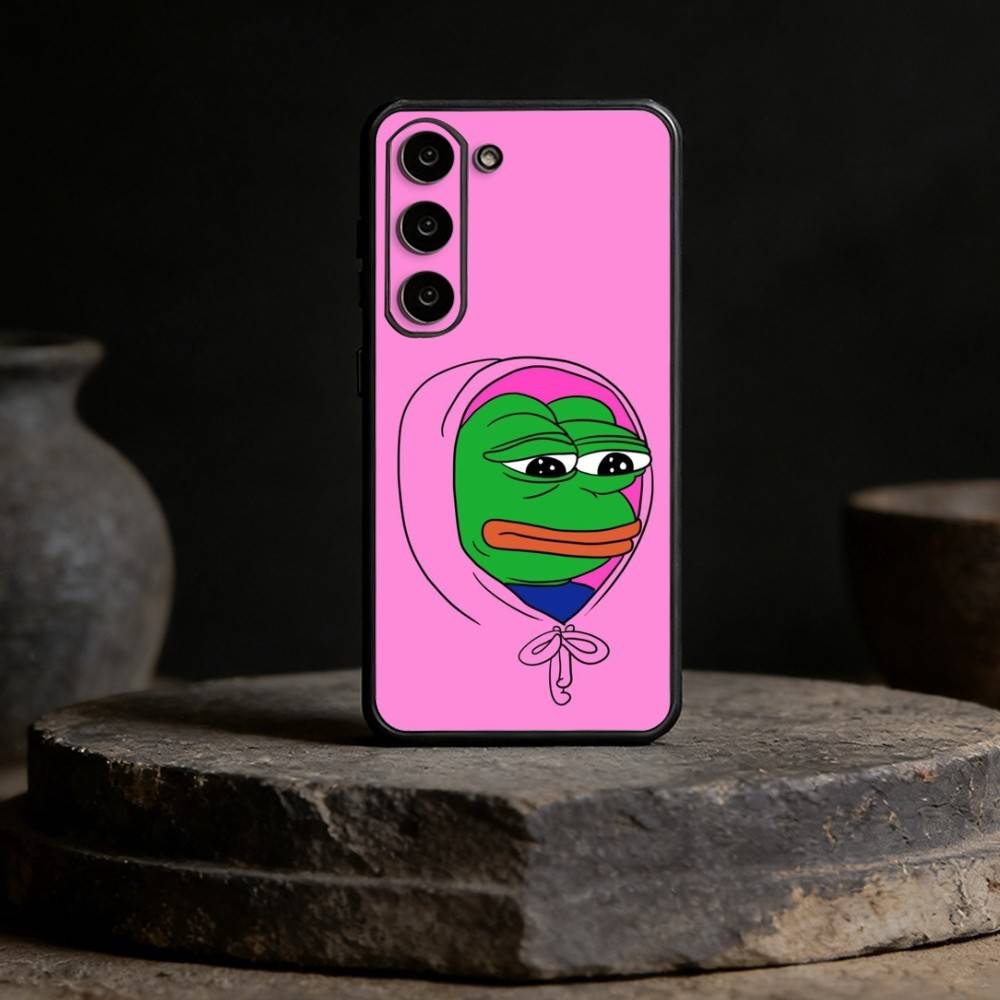 F-Смешной P-Лягушонок Пепе Чехол для Телефона Для Samsung Galaxy A91,80,73,72 ,71,53,52,32 ,31,22,21s,20,Мягкий Черный Чехол