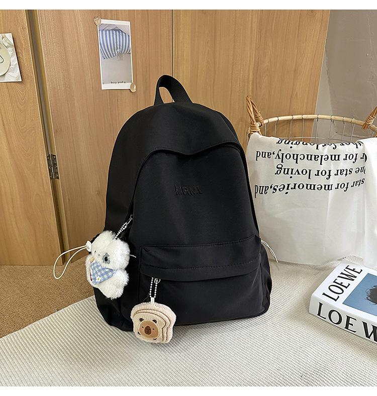 School Bag Niche Design Backpack Girls High Value Light Color School Bag Elementary School Students Versatile Large Capacity Backpack