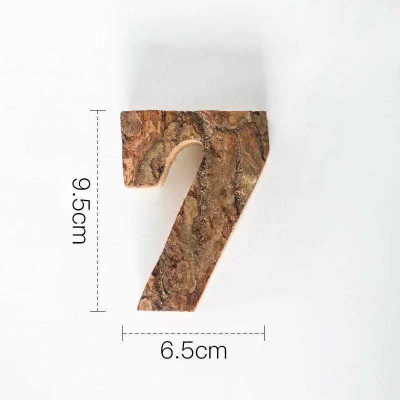 Вместе с Bark Массив дерева Ретро Деревянные Английские Буквы Алфавит Число для Кафетерия Бара Домашнее Украшение Винтажная Сделай Сам Буква