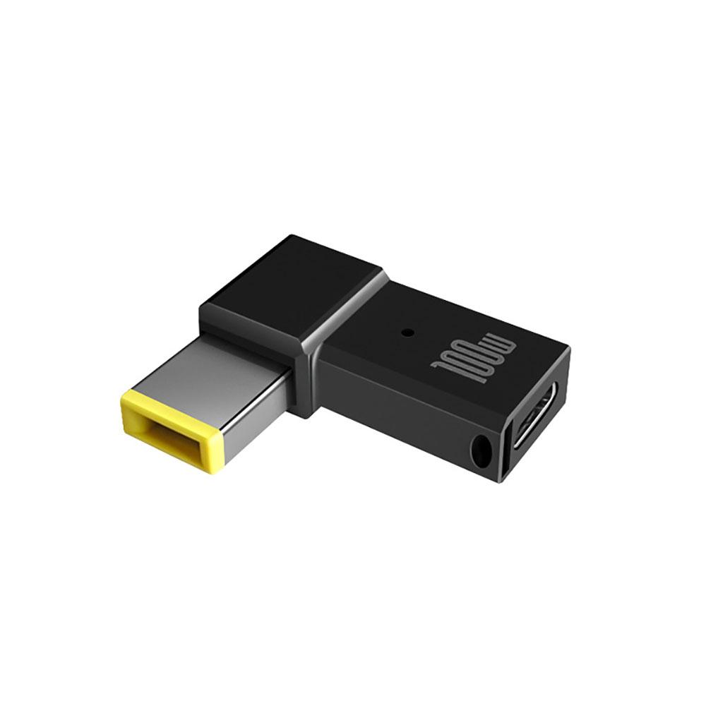 Адаптер PD 100 Вт USB C к тонкому квадратному адаптеру Конвертер наконечника разъема для Lenovo