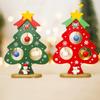 Mini Christmas Tree Desktop Decor Christmas Wooden Ornament Tabletop Card Festive Atmosphere Decor