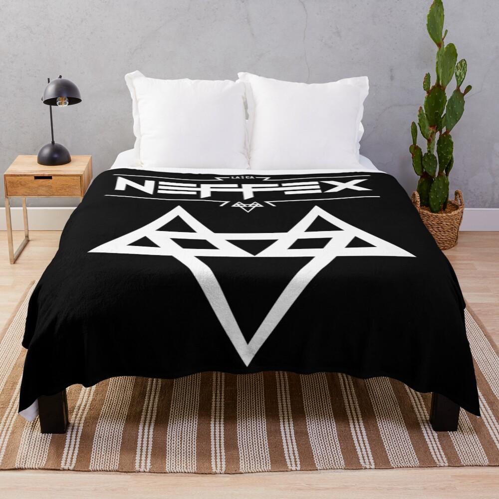NEFFEX Band Logo White Throw Blanket