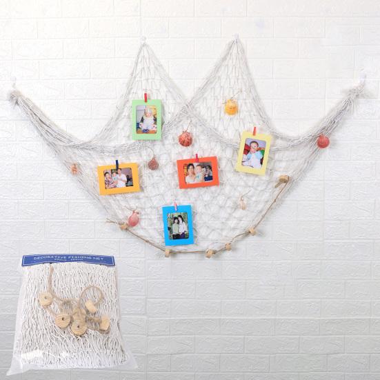Mediterranean Fishing Wall Decor Wall Decor Ornamental Netting Net for Beach Parties Nautical Themes And Baby Showers
