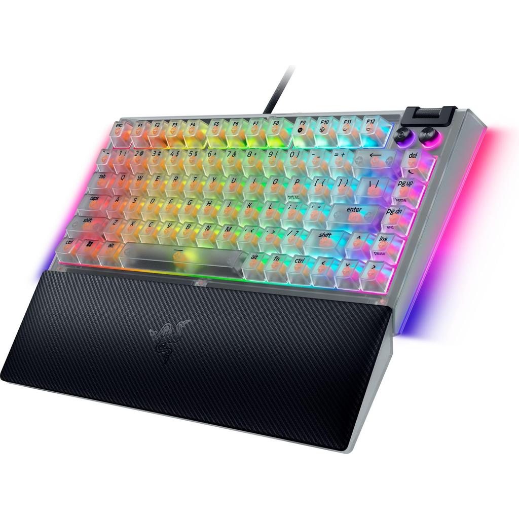 Razer BlackWidow V4 75% Phantom White Edition Gaming Keyboard English Layout