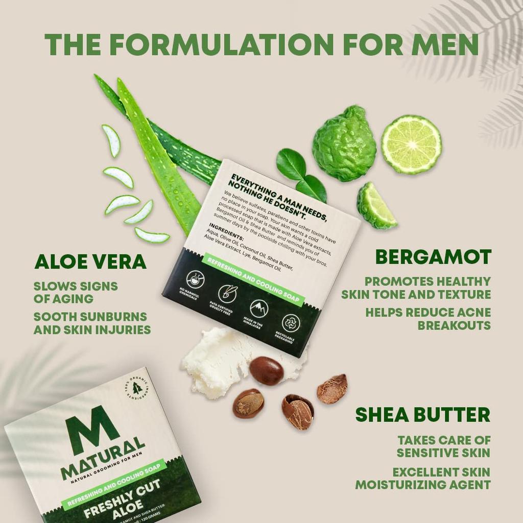 Полностью натуральное твердое мыло ручной работы Matural для мужчин, крепко заваренный кофе с пользой кофе, ванилью и сливочным кокосом - 120 г